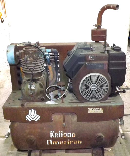 12 HP KELLOGG AMERICAN ... GAS POWERED AIR COMPRESSOR